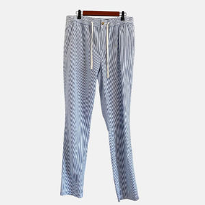 J. Crew Men's Seersucker Drawstring Pants 34 X 34